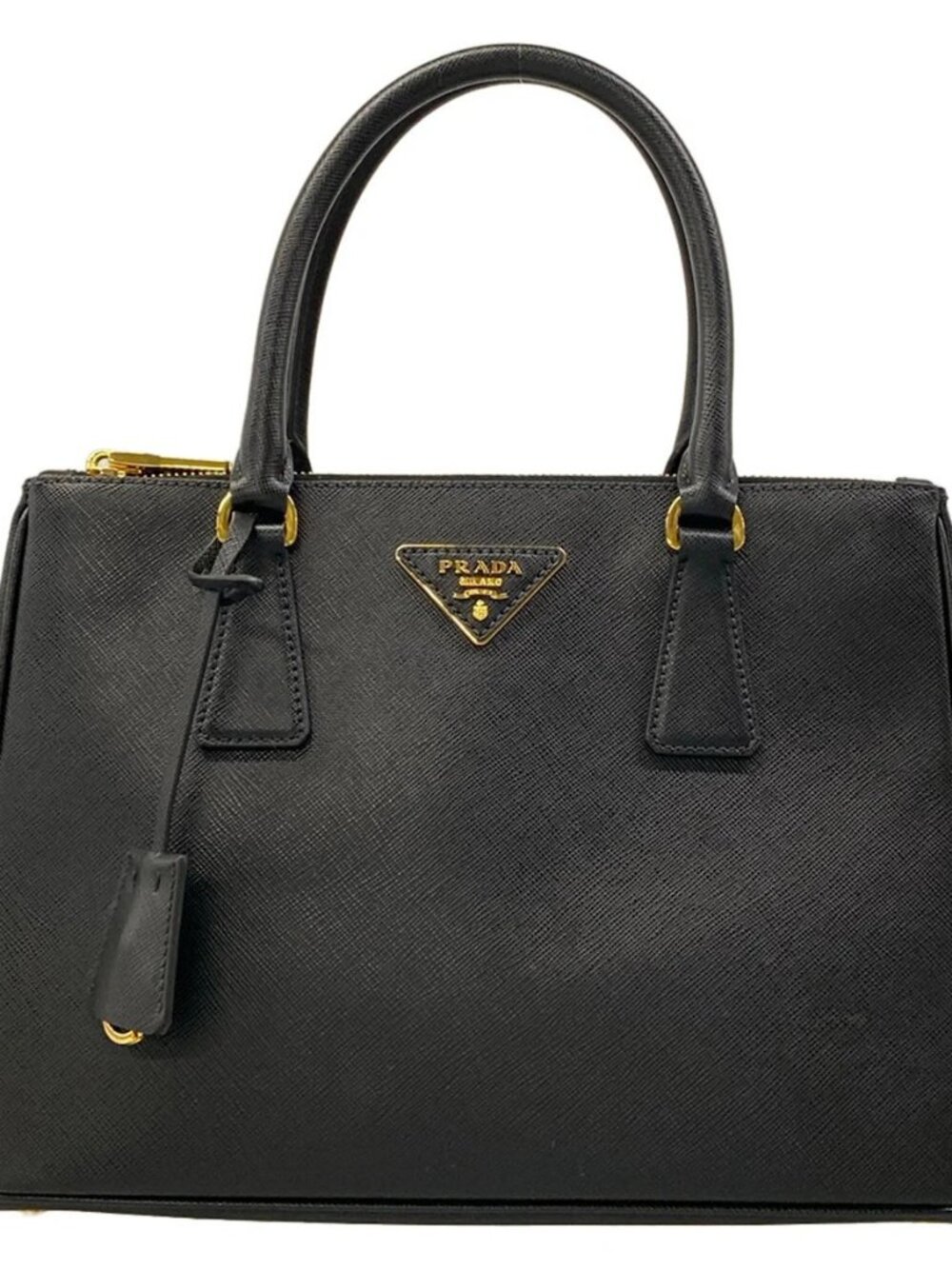PRADA Galleria Medium Bag 1BA863 Black Saffiano Leather Handbag